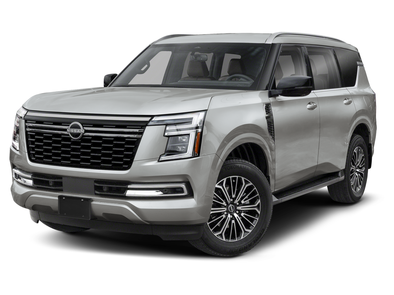 2026 Nissan Armada SL in GUN METALLIC — front three-quarter view