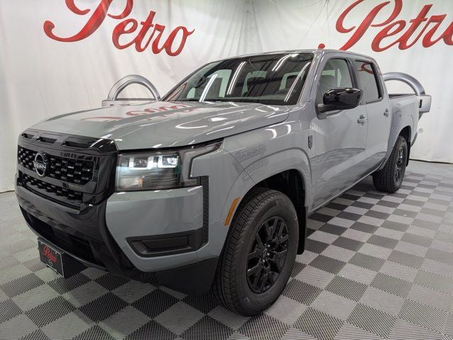 2026 Nissan Frontier SV in Boulder Gray Pearl — front three-quarter view