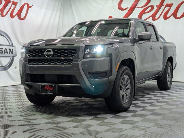 2026 Nissan Frontier SV in Gun Metallic — front three-quarter view